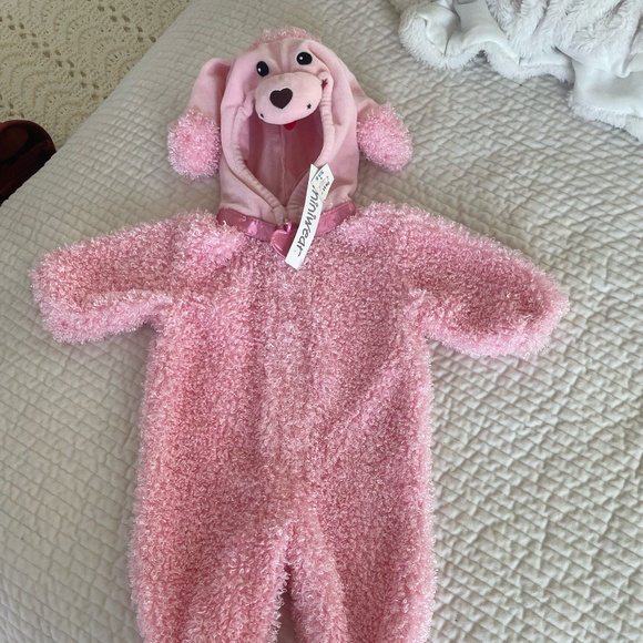 MINIWEAR BABY GIRL SIZE 6/9 MONTHS PINK POODLE HALLOWEEN COSTUME - Picture 1 of 16